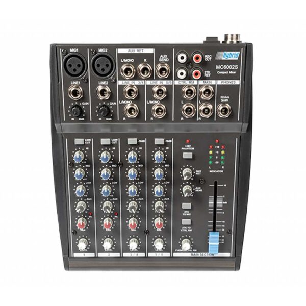 Hybrid MC6002S 6 Channel Analogue Mixer
