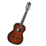 Valencia VC203 3 Quarter Classical Nylon String Guitar Sunburst