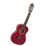 Valencia VC203 3 Quarter Classical Nylon String Guitar Trans Red