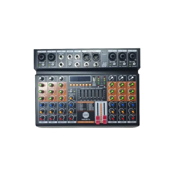 Powerworks R902BTU 7 Channel Mixer with Bluetooth and USB
