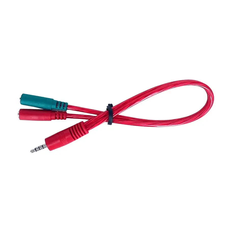Cyberdyne CZK-1046 - Headphone + Microphone Adapter Cable (30cm)