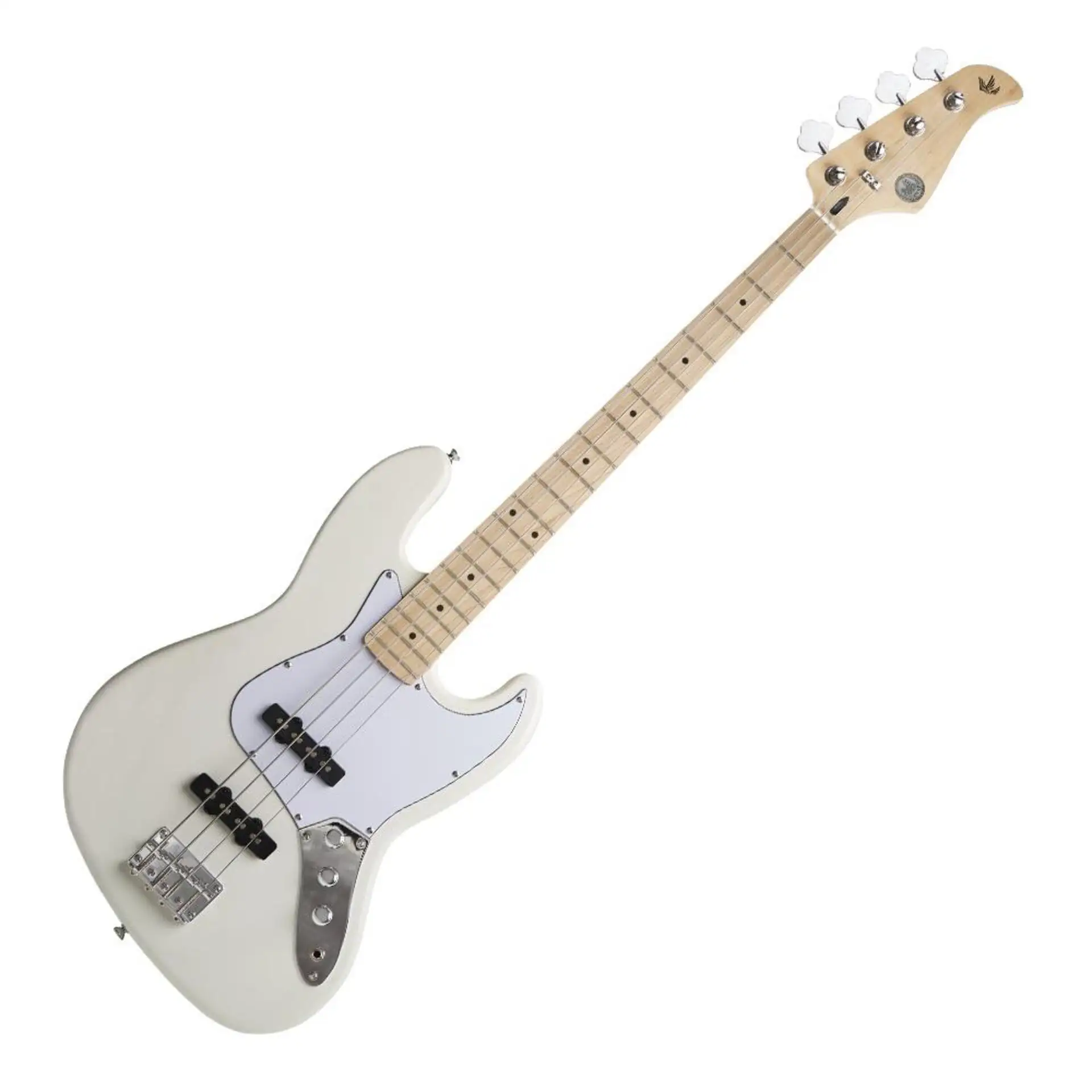 Gopherwood J Classic IV Bass Guitar Floral White