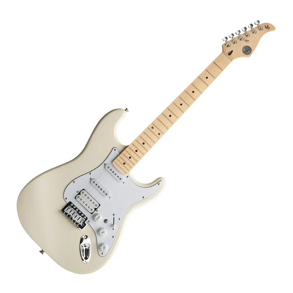 Gopherwood S Classic III Electric Guitar Floral White