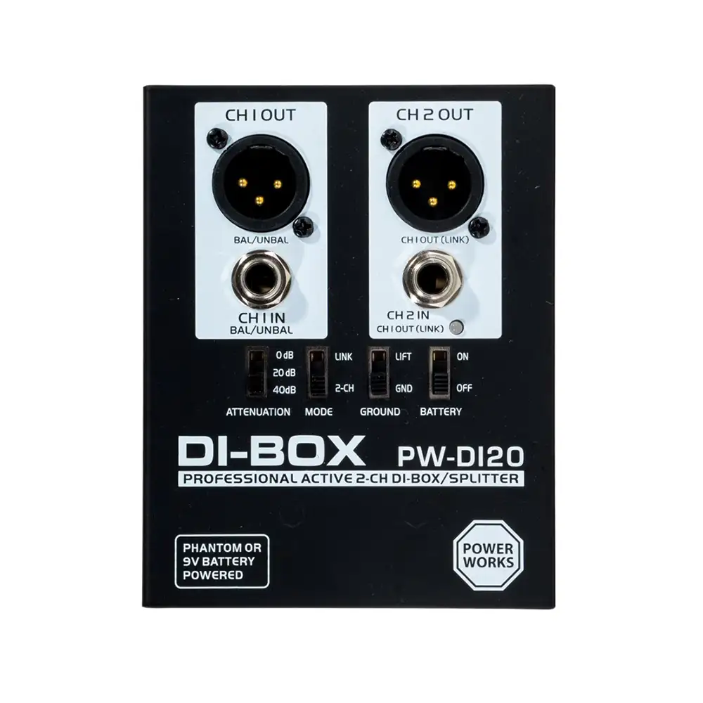PowerWorks PW-DI-20 Active 2 Channel DI-Box