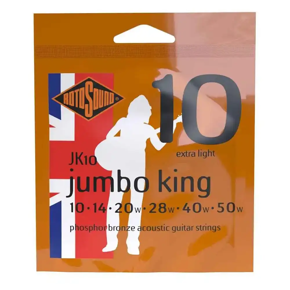 RotoSound JK10 Jumbo King Acoustic Extra Light 10-50