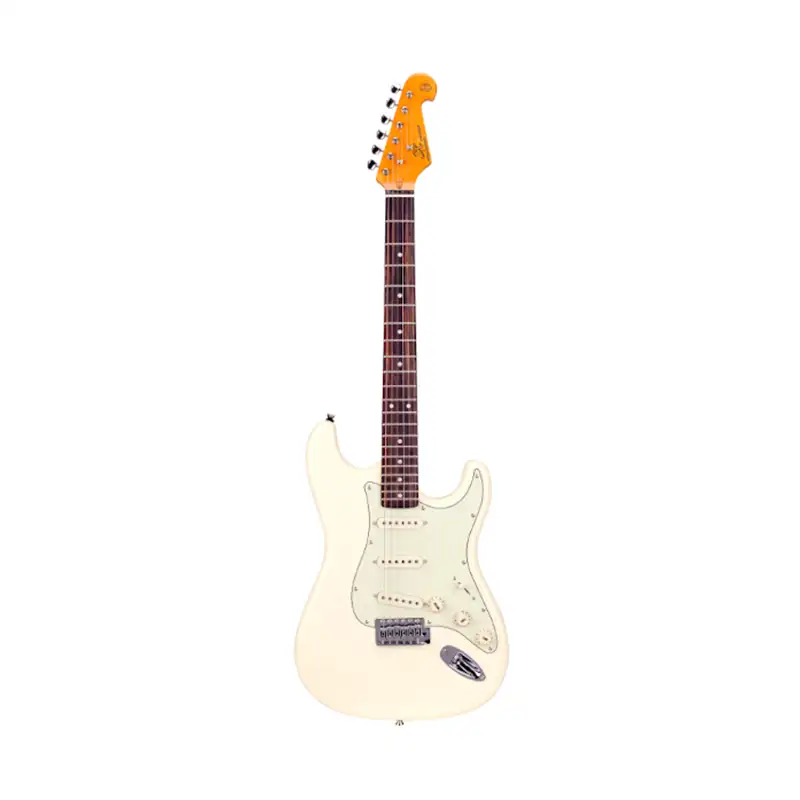 SX Strat Electric GuitarAlder Hard Body V/White