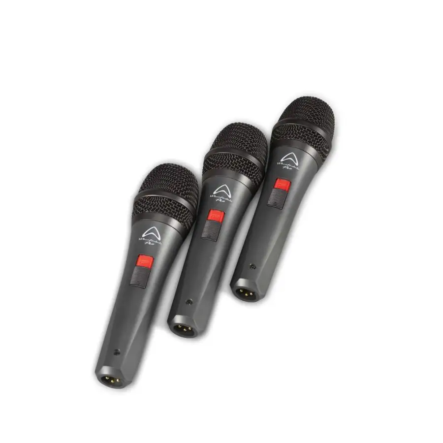 Wharfedale DM5 0S Dynamic Vocal Microphone (3 Pack)