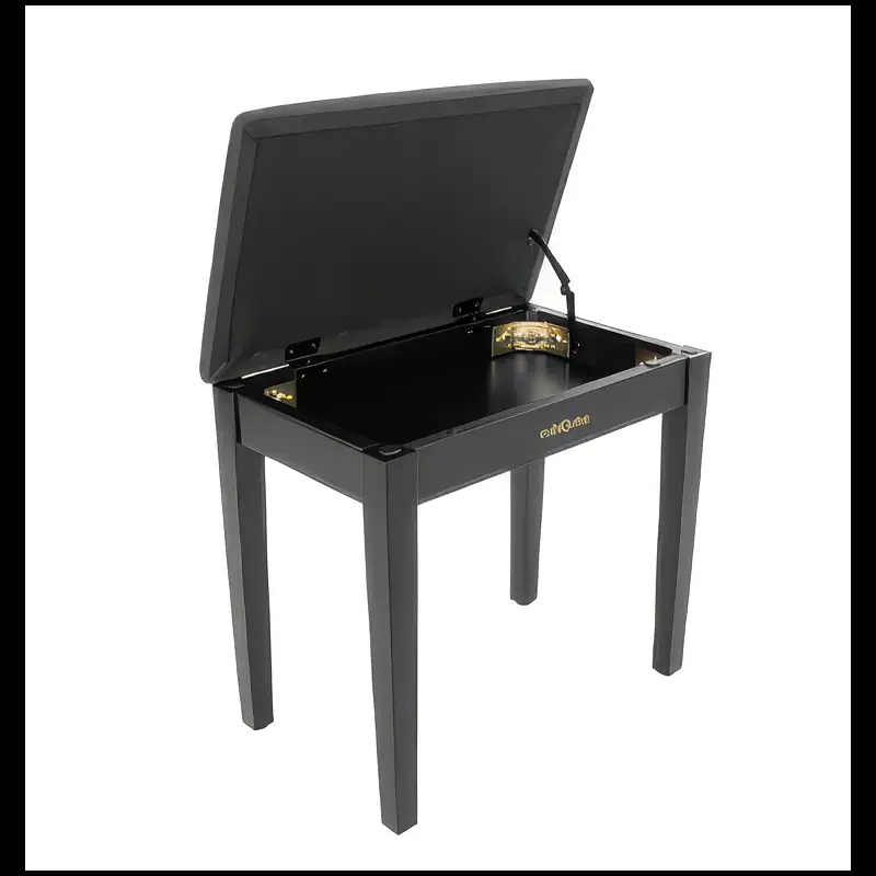 rubiQube SB033B – Wooden Piano Bench with Built-in Storage